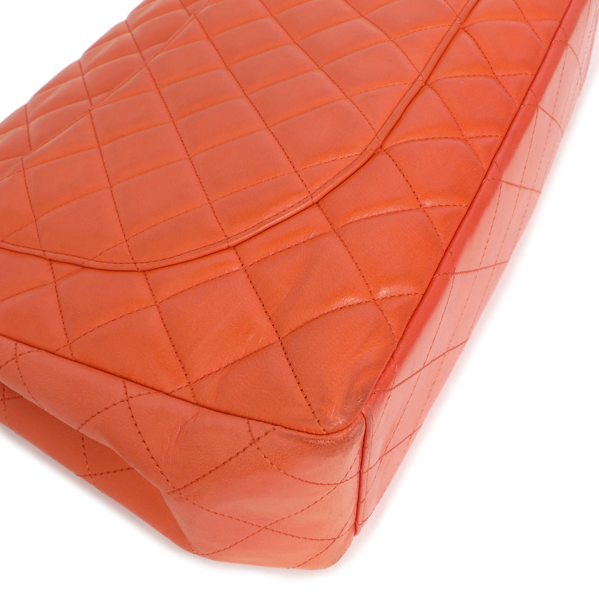 Chanel Coral Quilted Lambskin Maxi Classic Single Flap Handbags Chanel