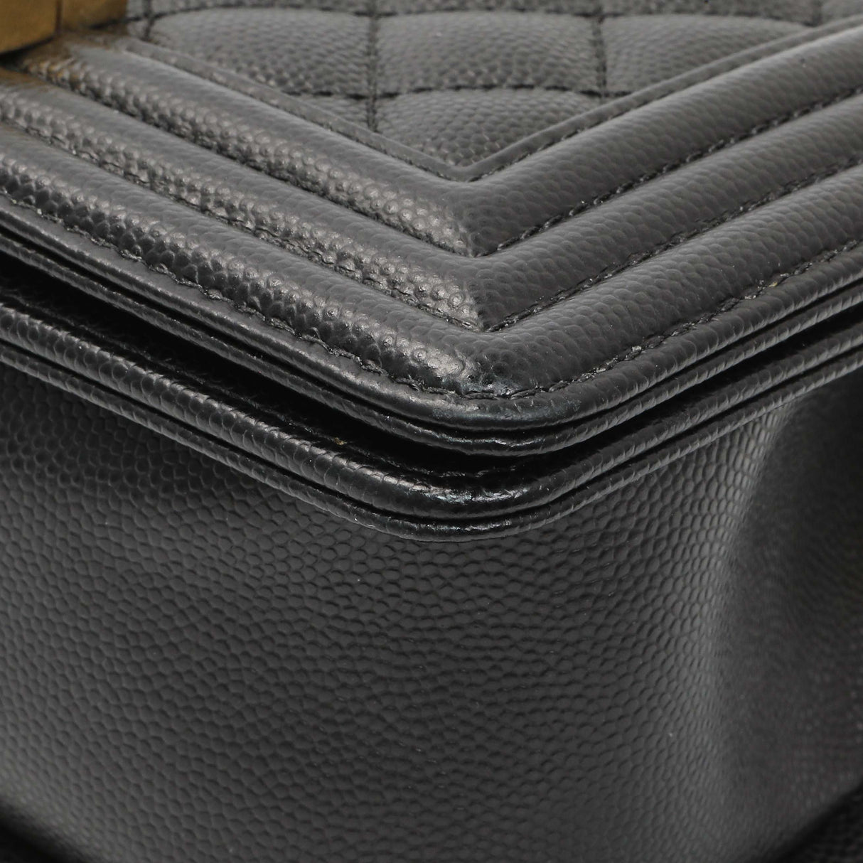 Chanel Black Caviar Quilted Small Boy Flap Handbags Chanel