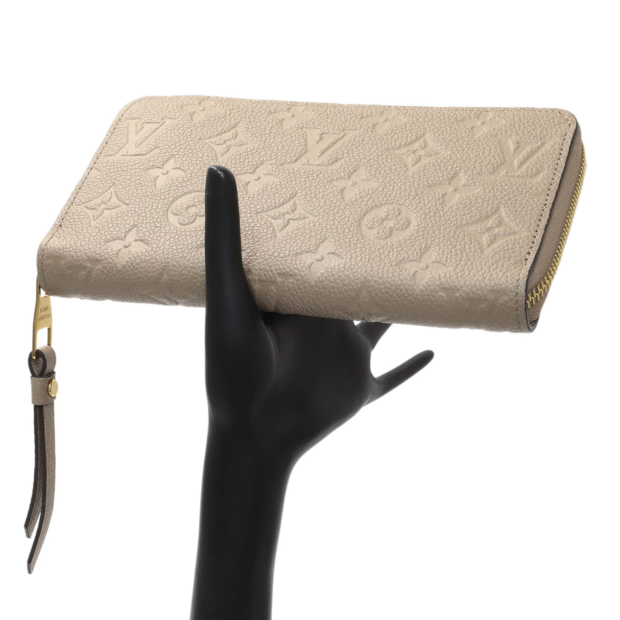 Louis Vuitton Tourterelle Monogram Empreinte Zippy Wallet Accessories Louis Vuitton