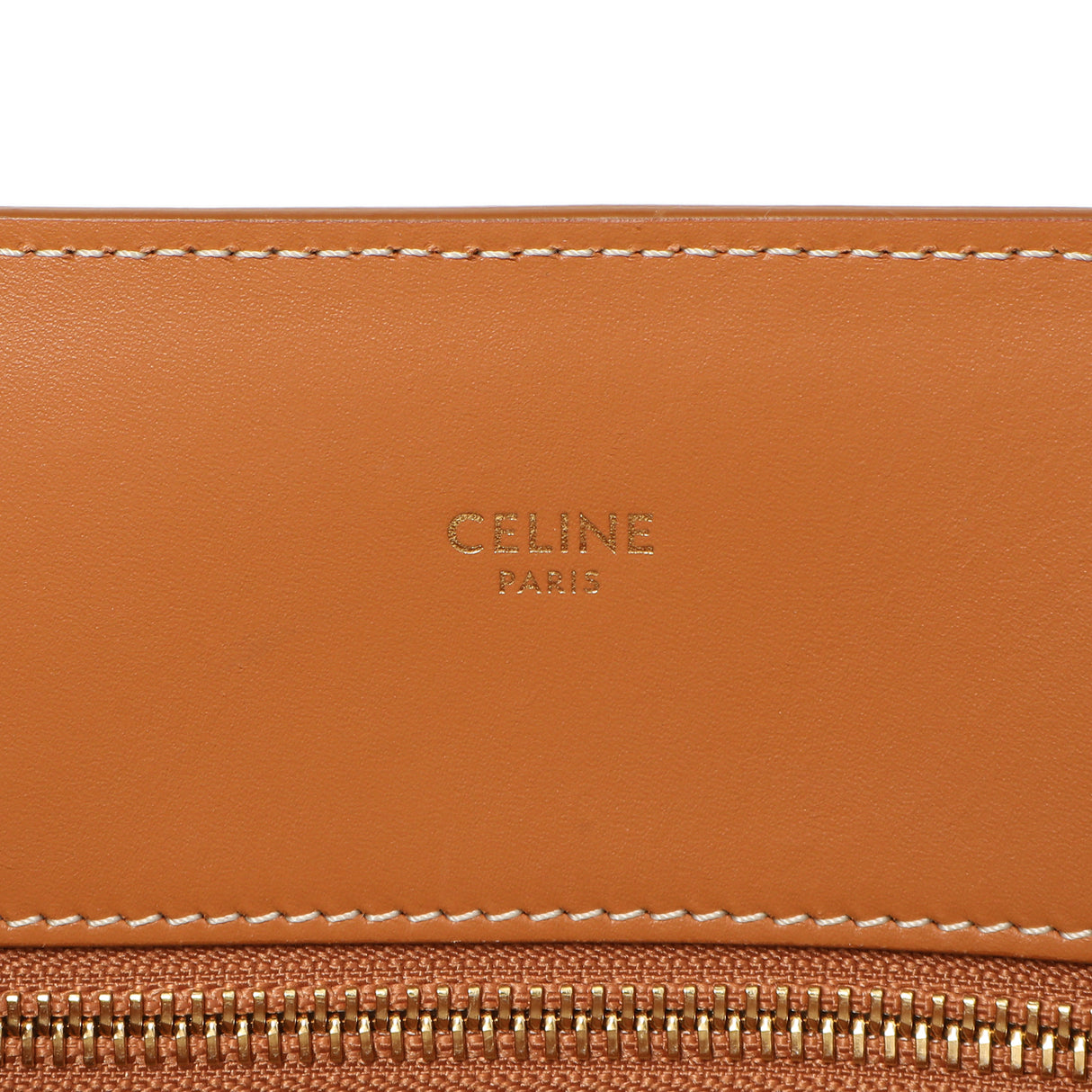 Celine Natural Tan Canvas Calfskin Logo Print Small Vertical Cabas Handbags Celine