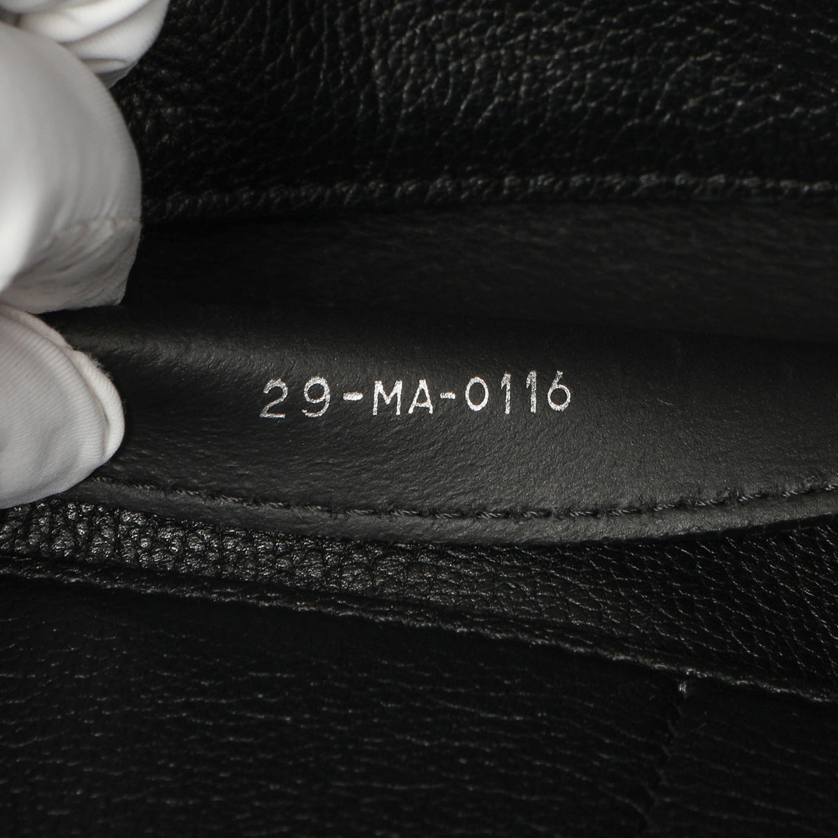 Christian Dior Black Grained Calfskin Large Open Bar Tote Handbags Christian Dior