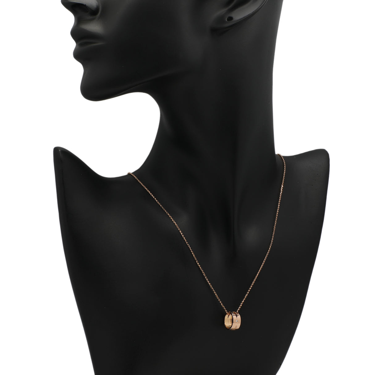 18K Rose Gold Diamond "I Love You" Charm Pendant Fine Jewellery Modaselle