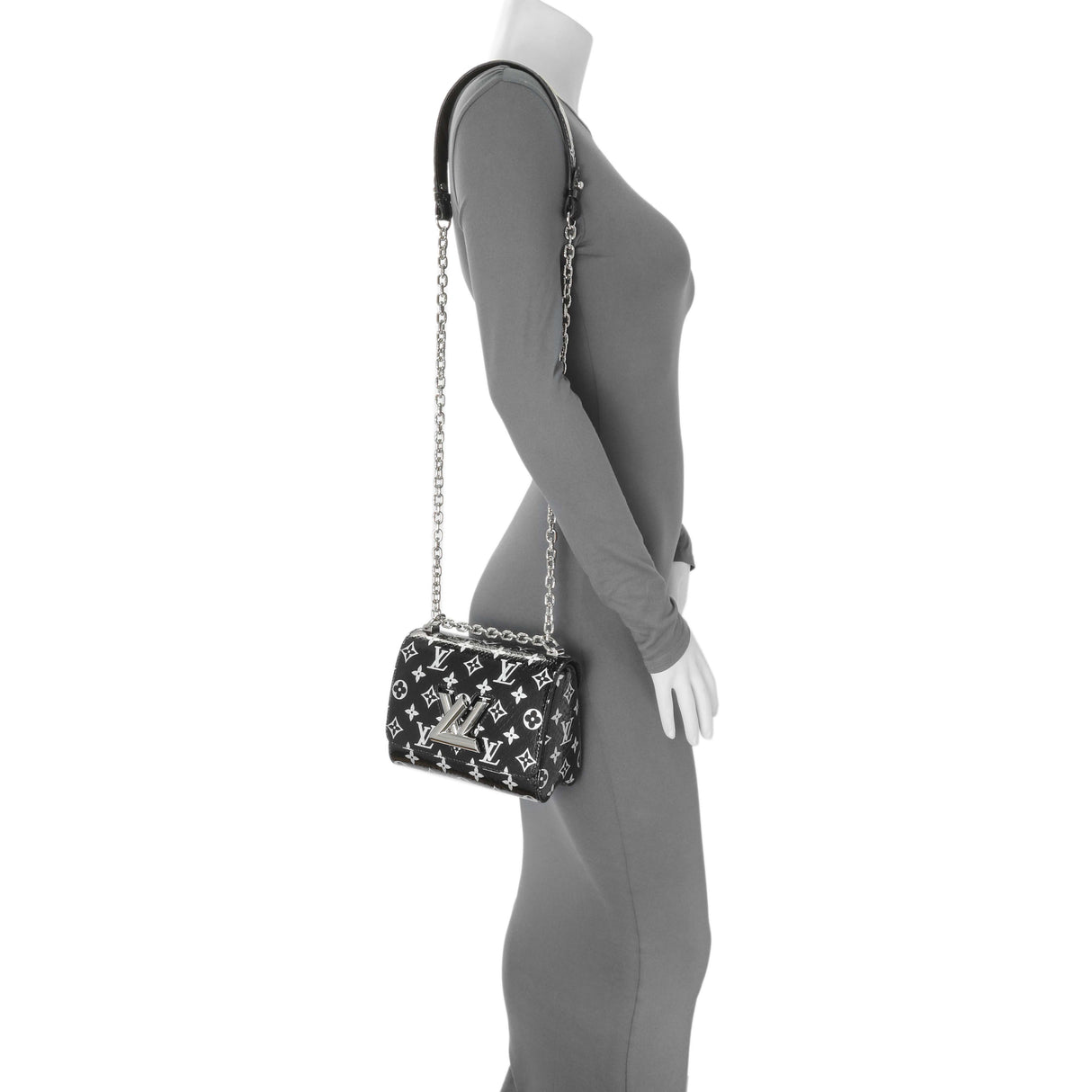 Louis Vuitton Monogram Coated Python Twist PM Handbags Louis Vuitton