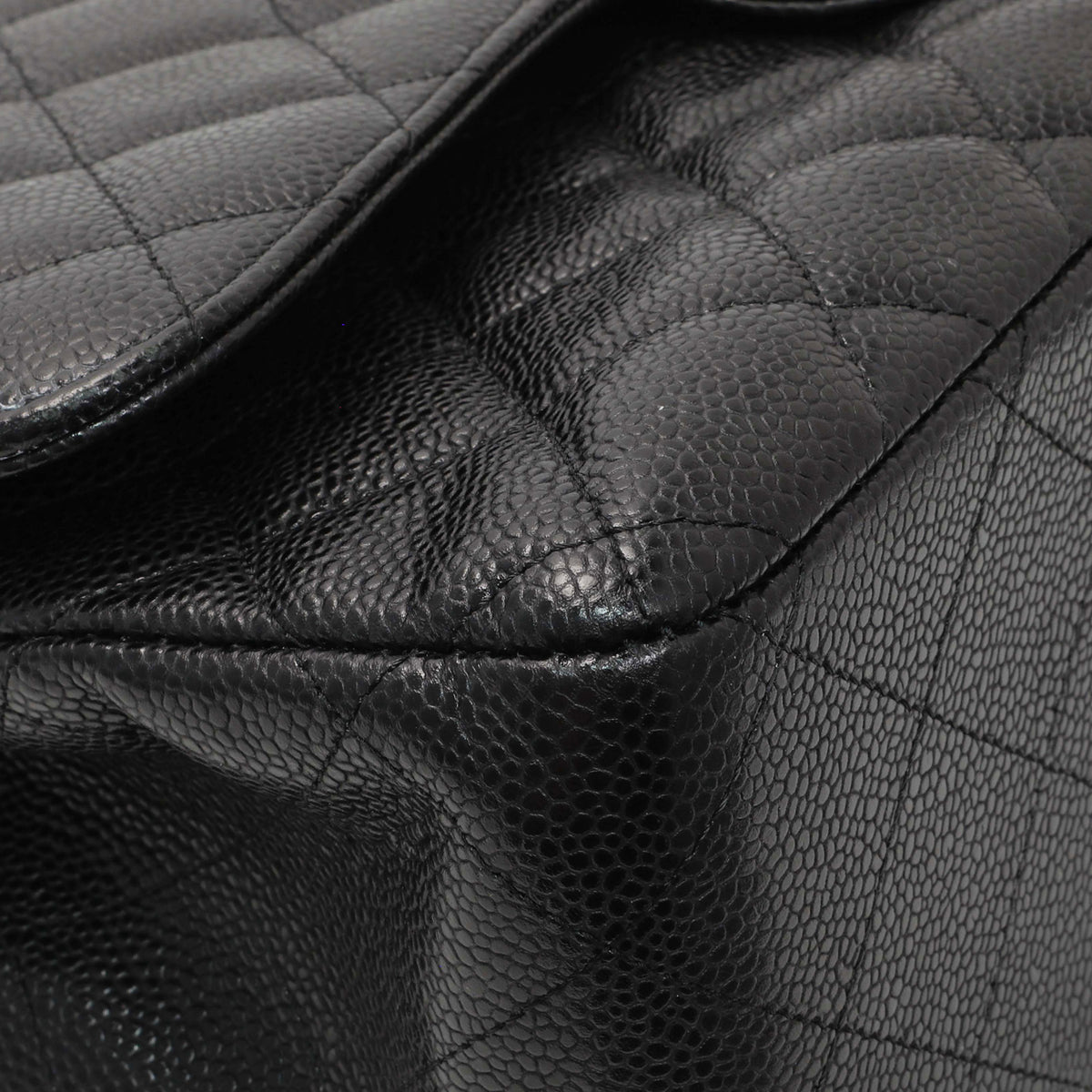 Chanel Black Caviar Jumbo Classic Double Flap Handbags Chanel