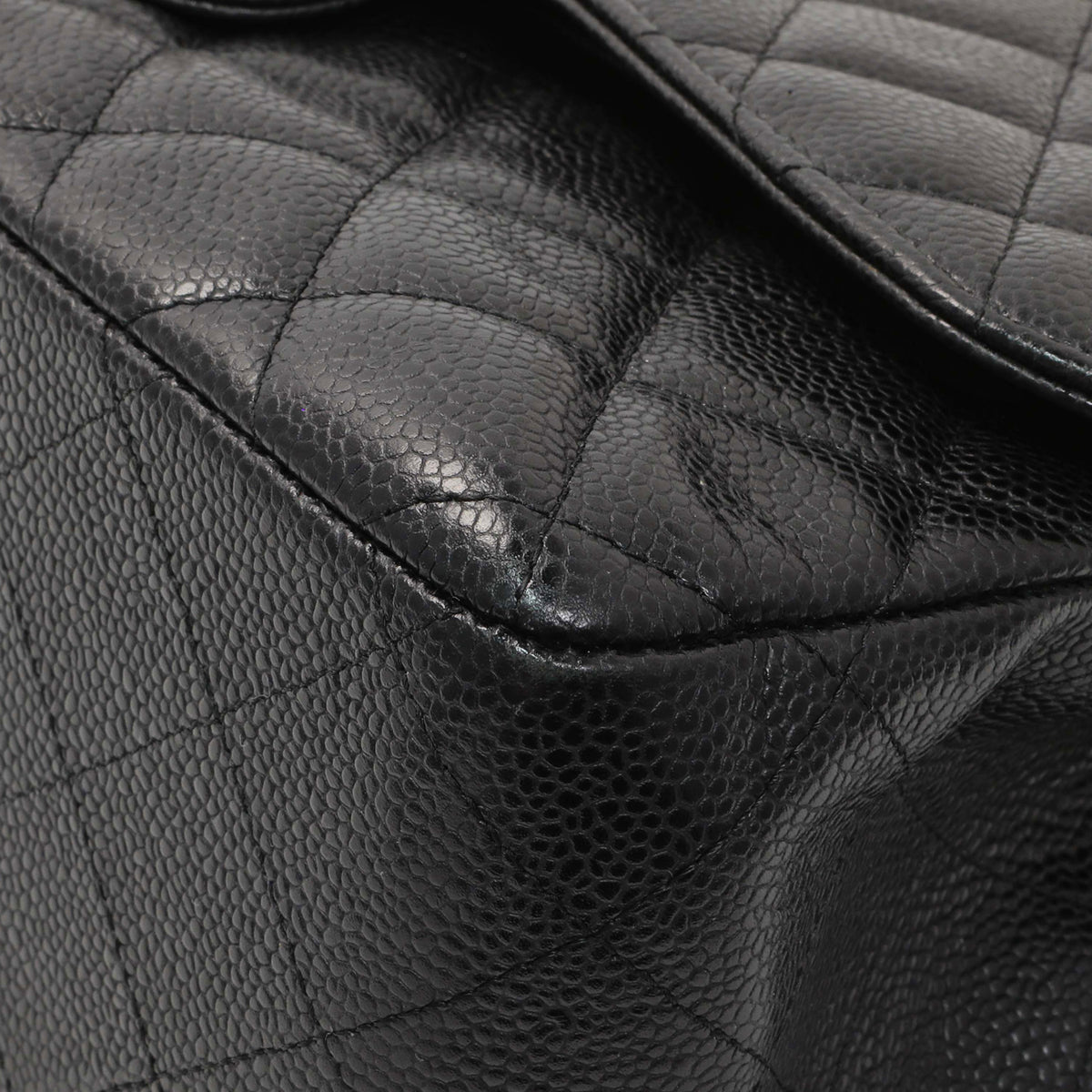 Chanel Black Caviar Jumbo Classic Double Flap Handbags Chanel
