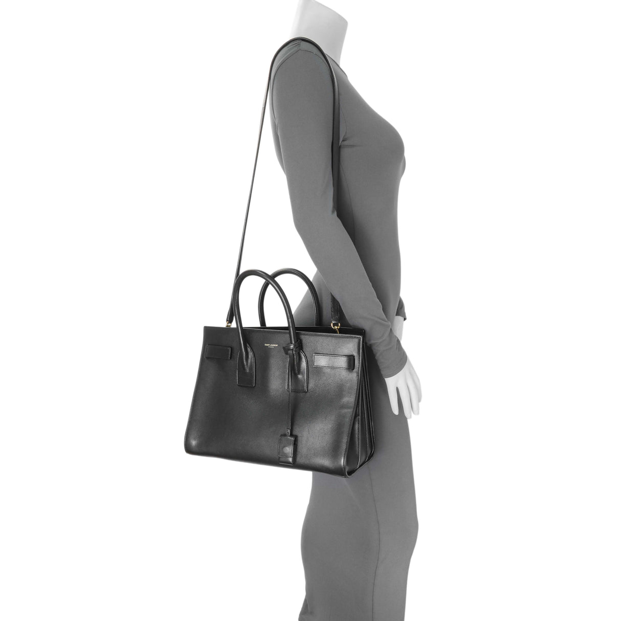 Saint Laurent Black Calfskin Small Sac De Jour Handbags Saint Laurent