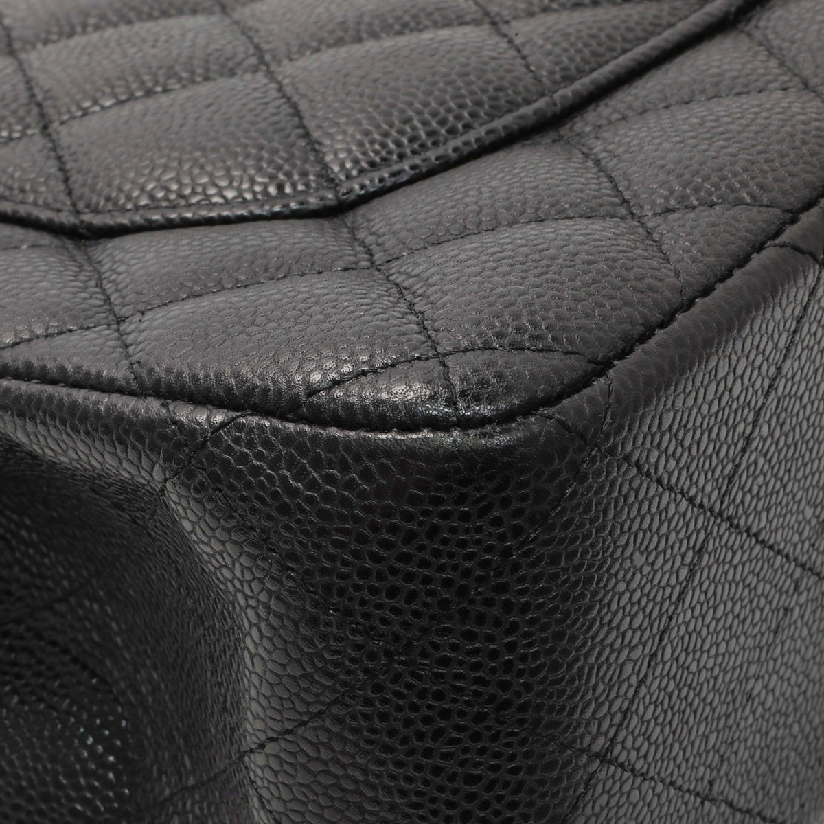 Chanel Black Caviar Jumbo Classic Double Flap Handbags Chanel