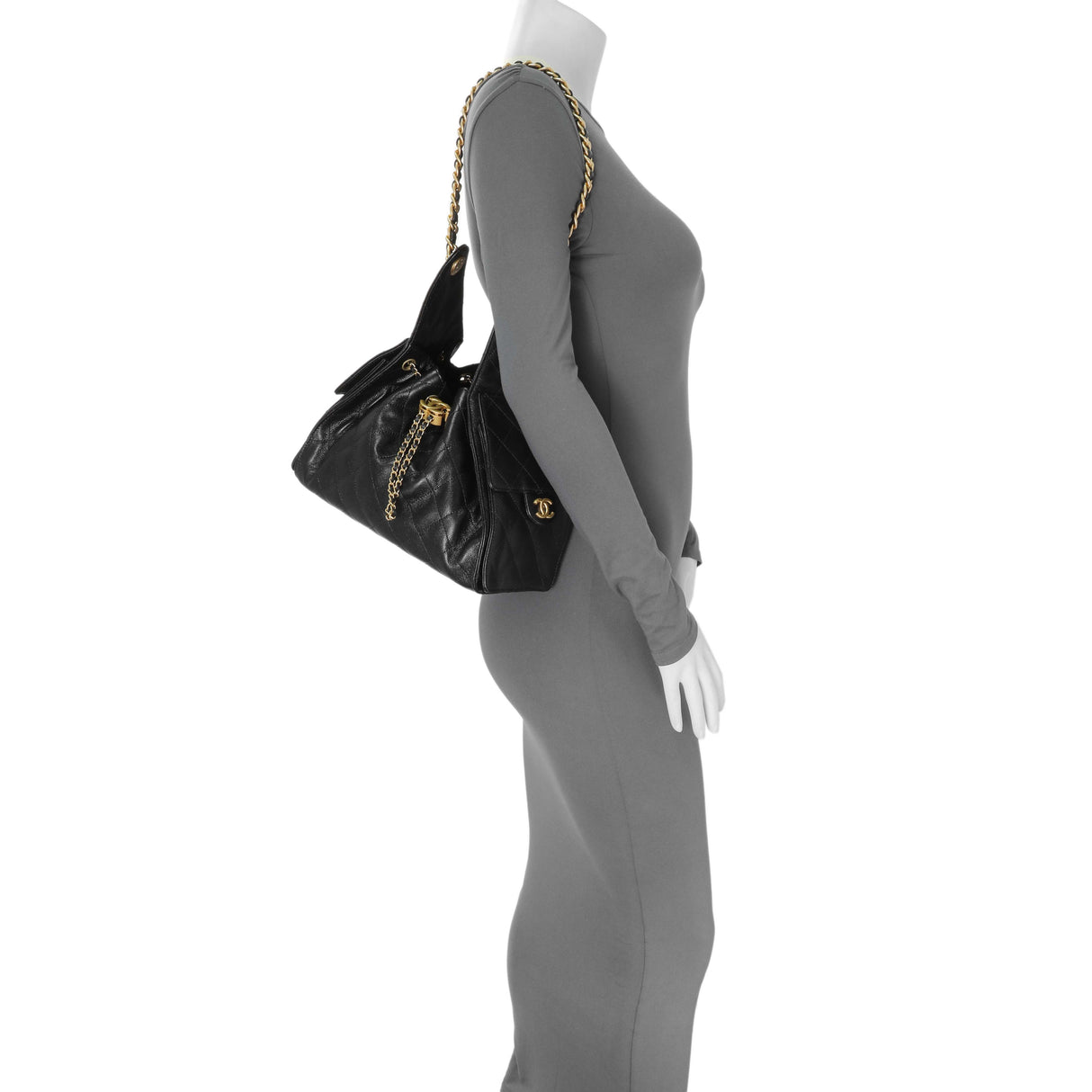 Chanel Black Caviar Quilted Small Chanel 25 Handbag Handbags Chanel