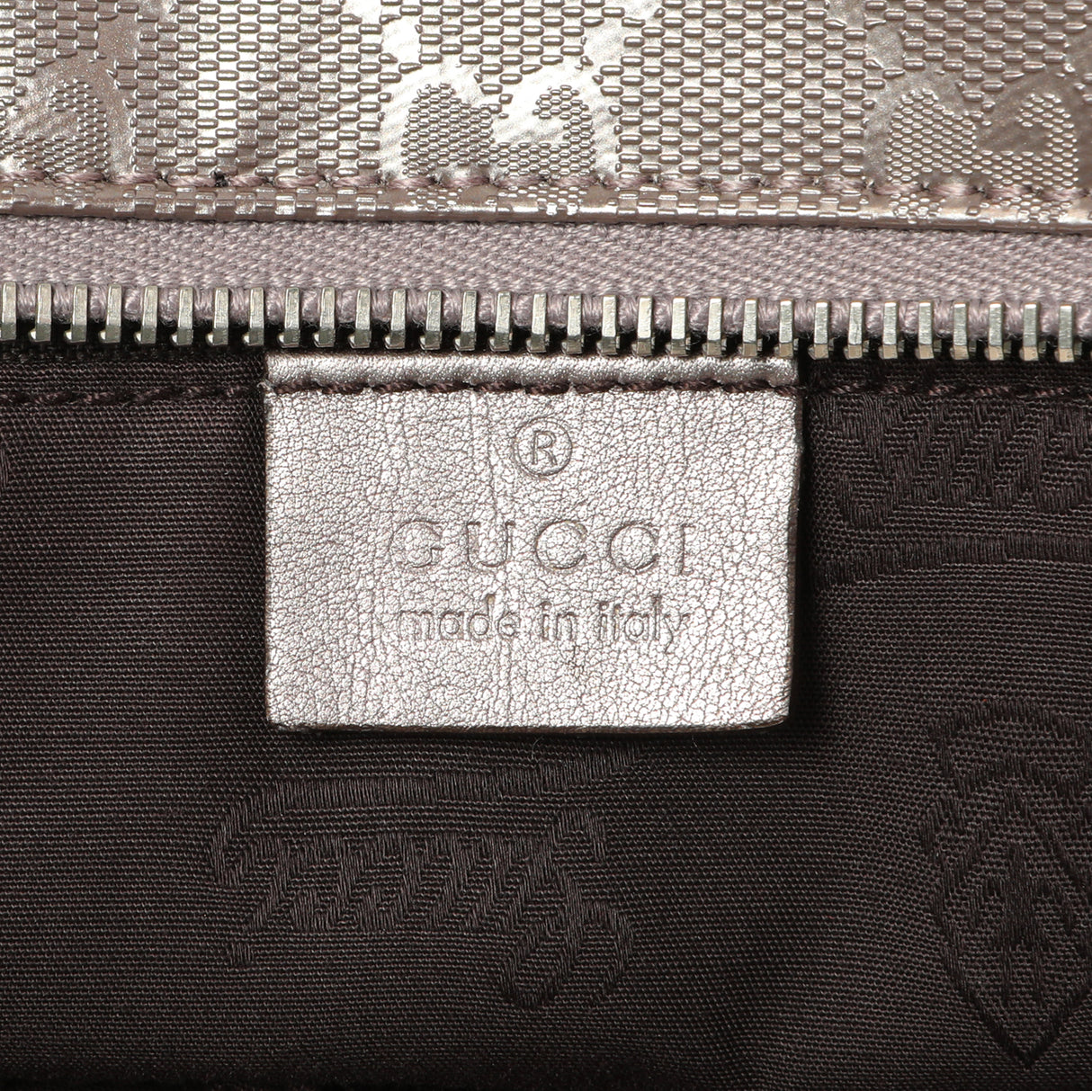 Gucci Mauve Imprime Monogram Zipped Tote Handbags Gucci