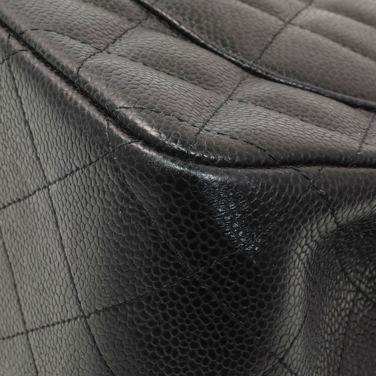 Chanel Black Caviar Jumbo Classic Flap Handbags Chanel