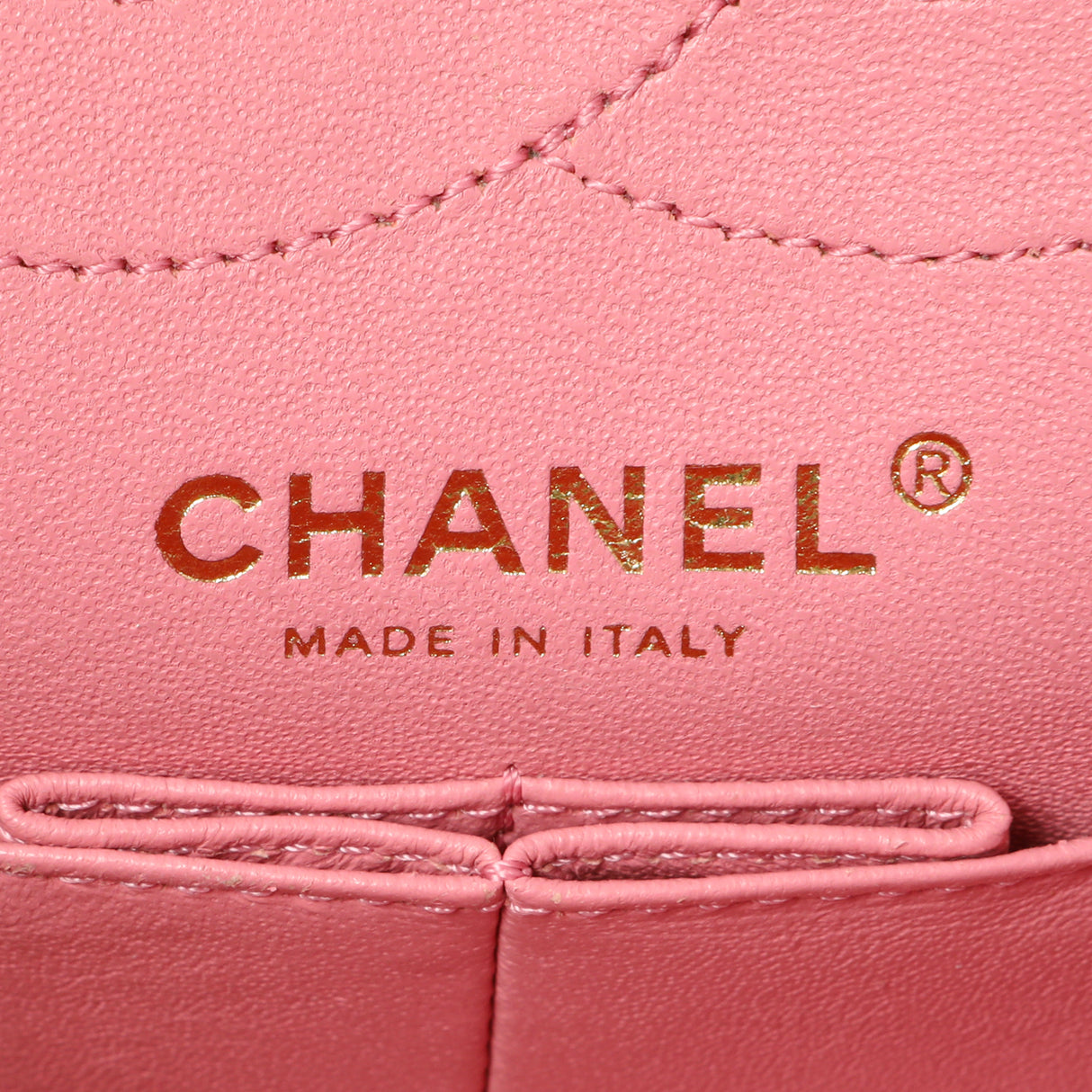 Chanel Pink Quilted Aged Calfskin Reissue 225 Flap Handbags Chanel