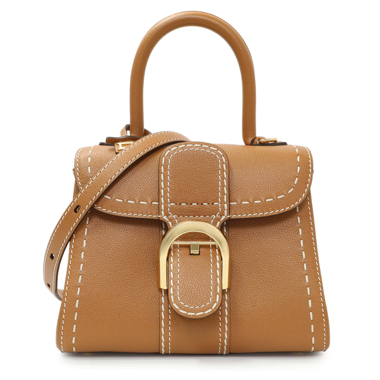 Delvaux Vegetal Grained Rodeo Calfskin Brillant Mini Surpiqué Handbags Delvaux
