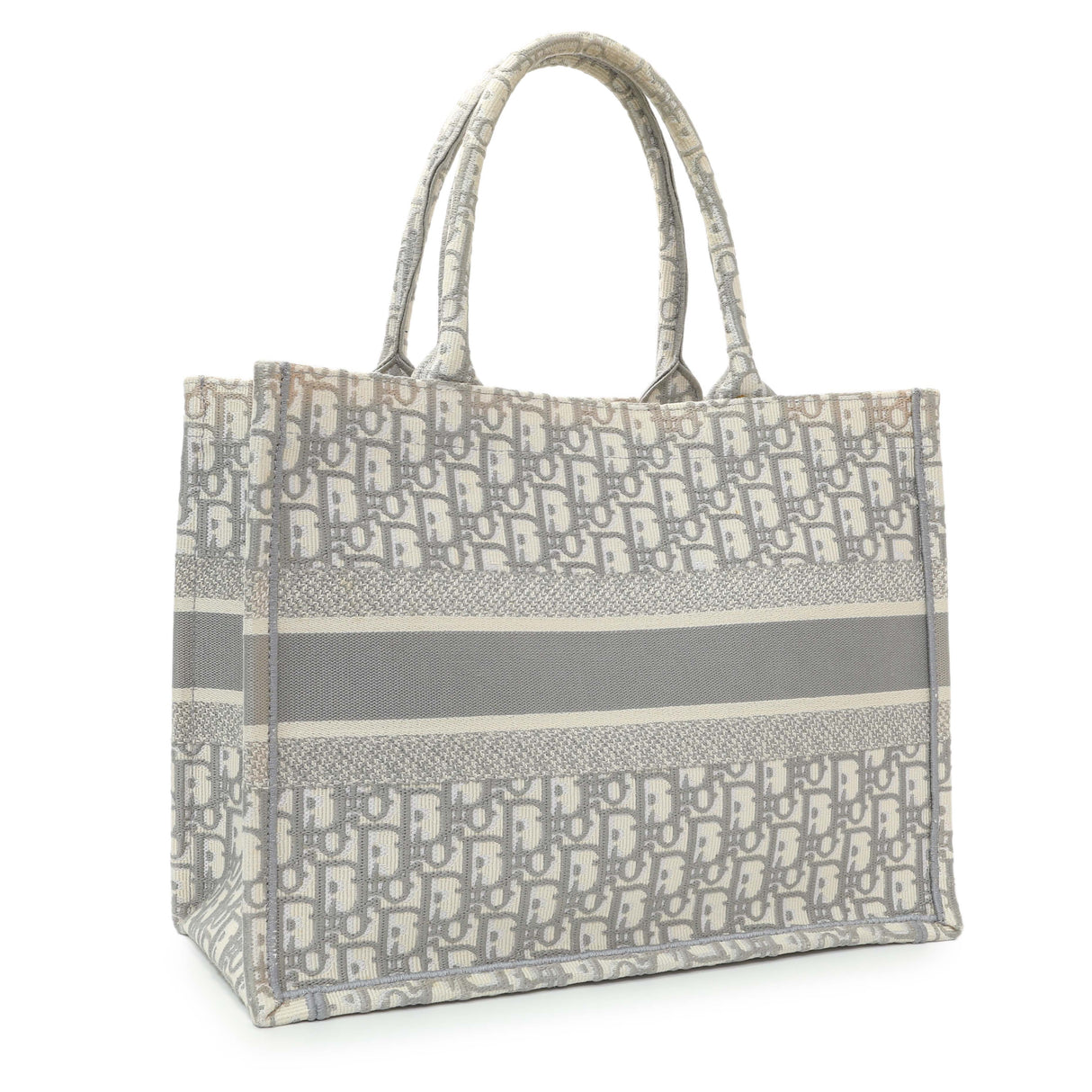 Christian Dior Grey Oblique Medium Book Tote Handbags Christian Dior