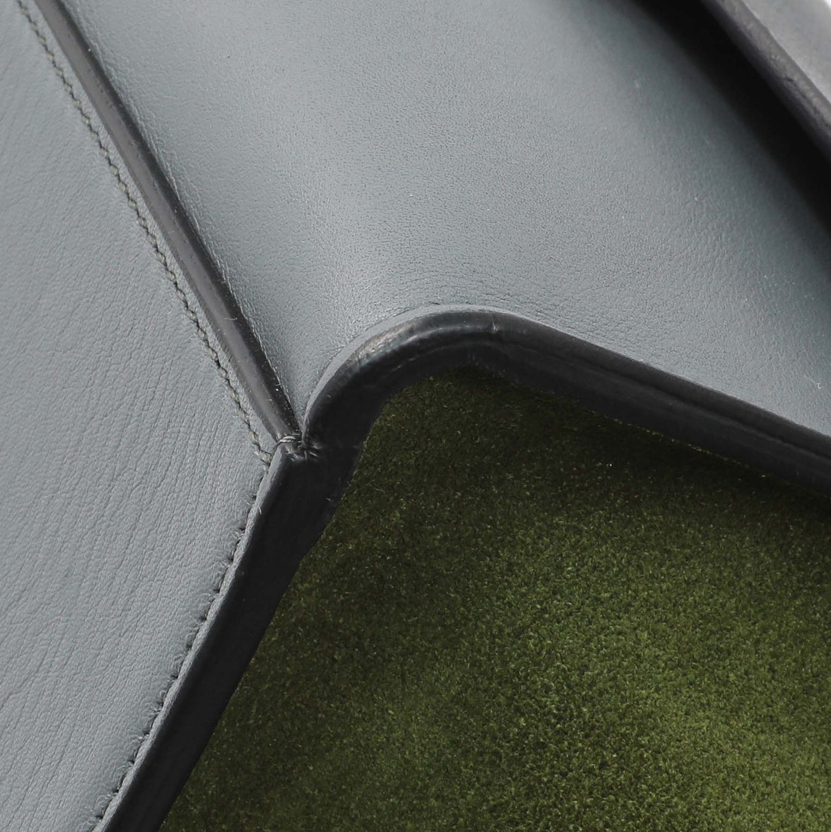 Celine Calfskin Suede Tri-Color Medium Trapeze