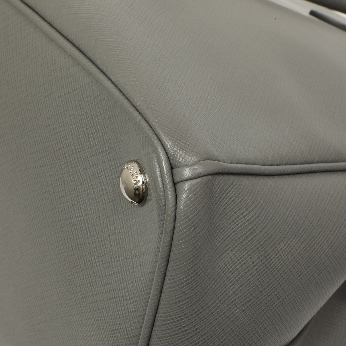 Prada Grey Saffiano Large Galleria Double Zip Tote Handbags Prada