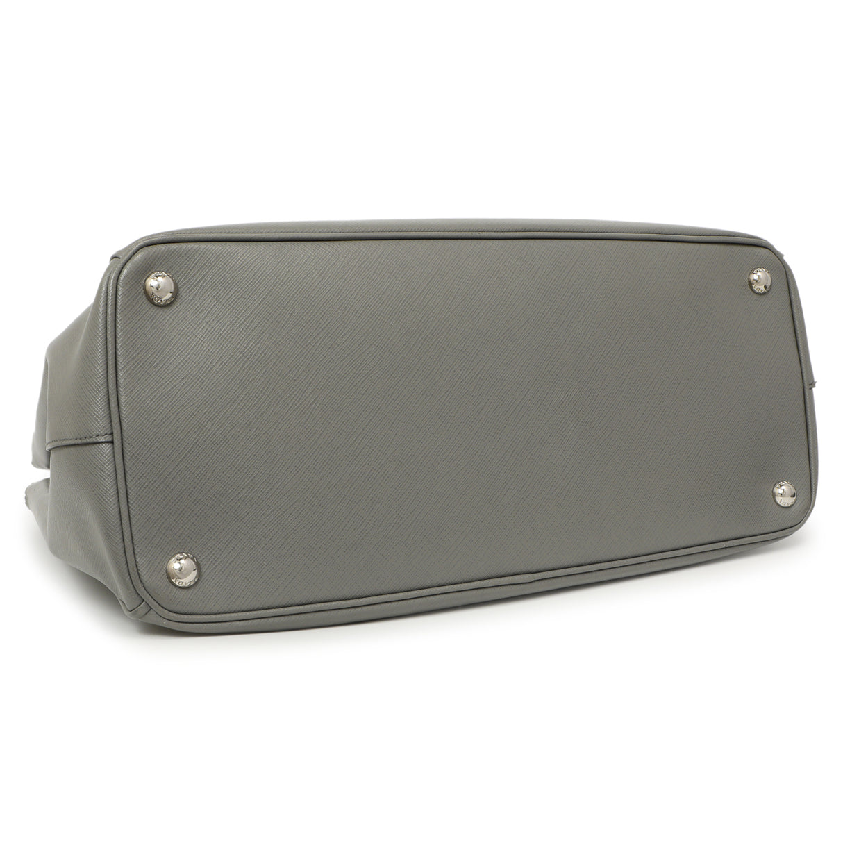 Prada Grey Saffiano Large Galleria Double Zip Tote Handbags Prada