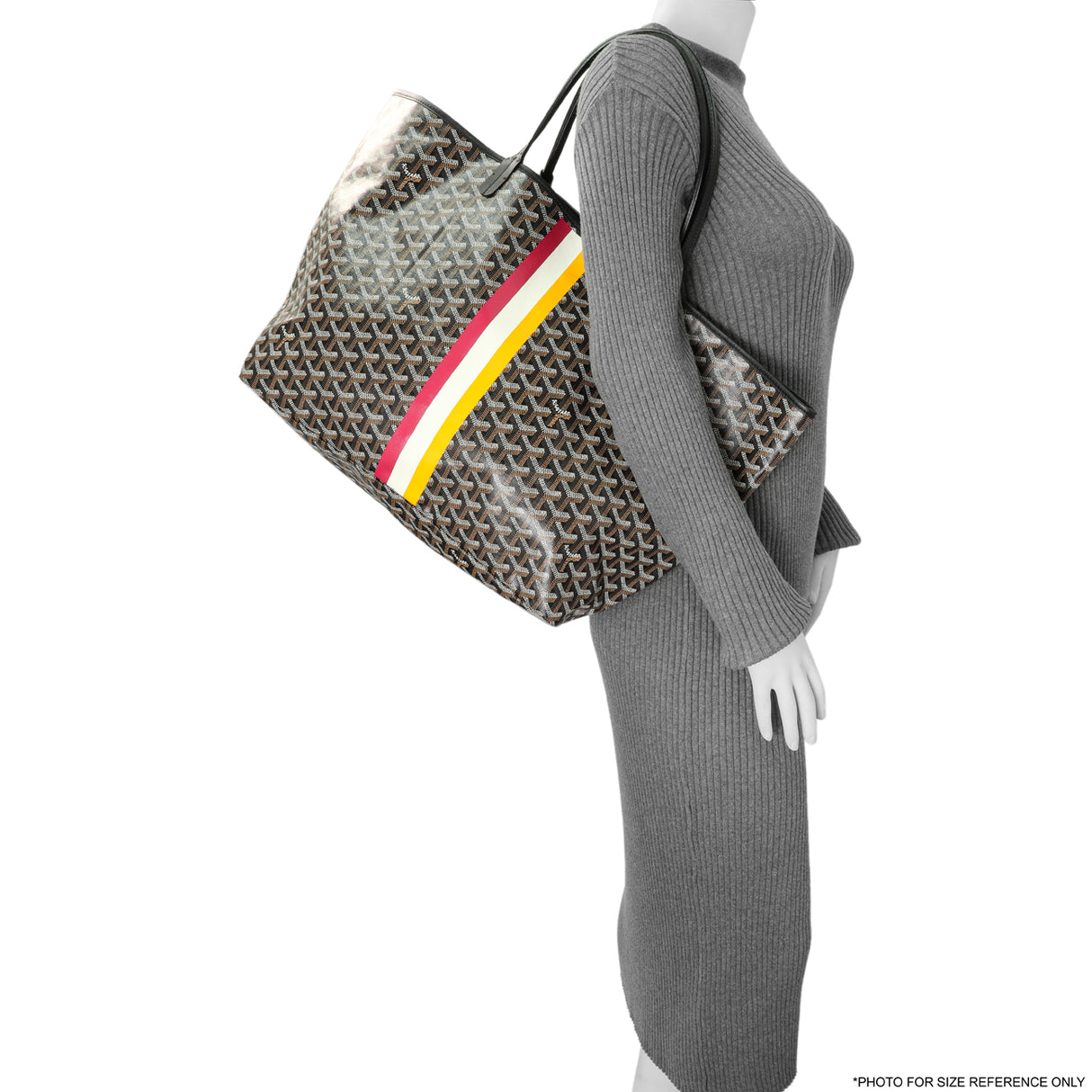 Goyard Black Goyardine Saint Louis GM Handbags Goyard