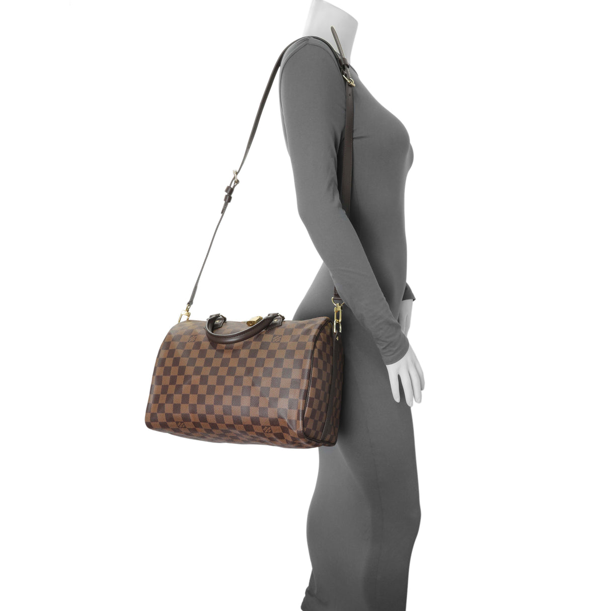 Louis Vuitton Damier Ebene Speedy 30 Bandouliere Handbags Louis Vuitton