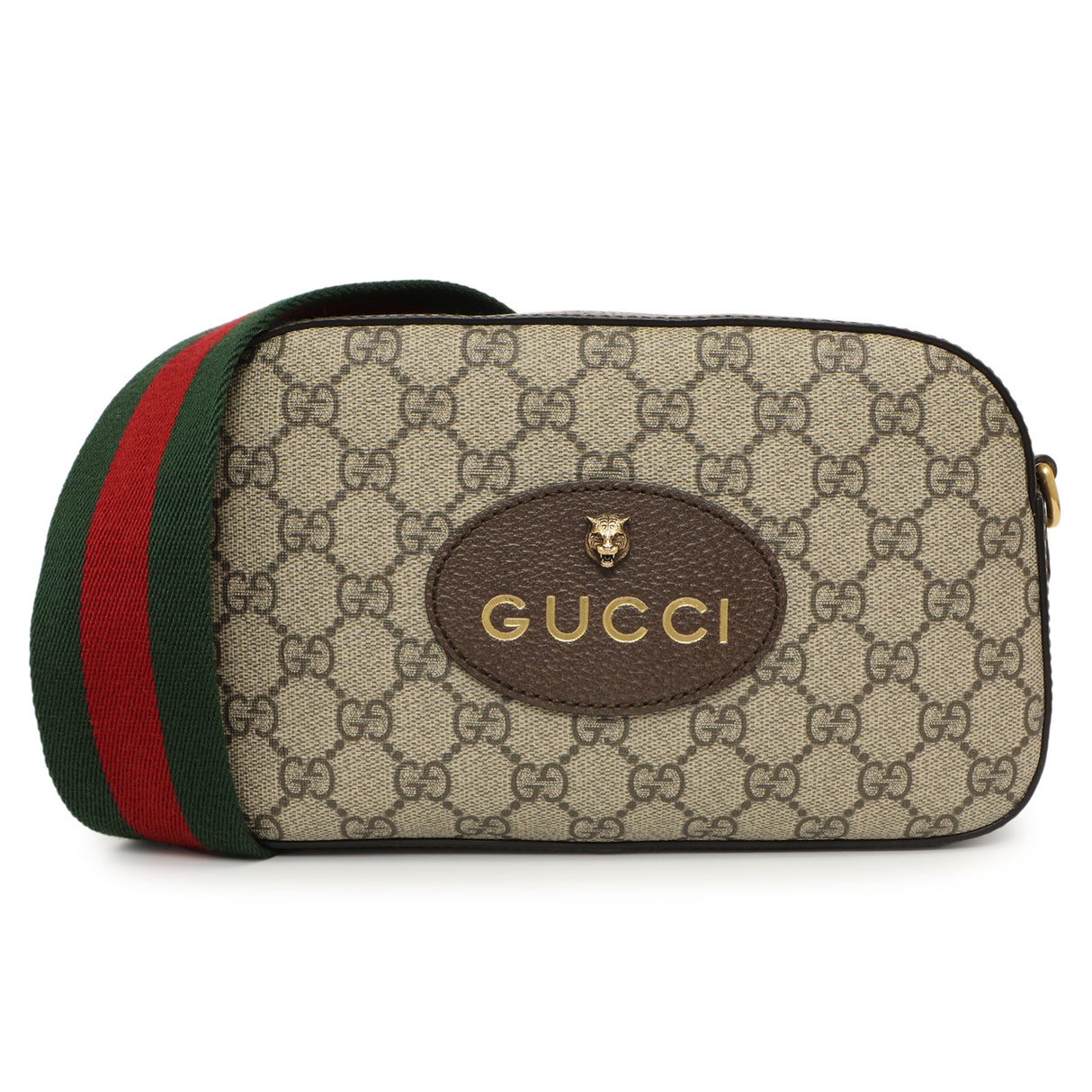 Gucci GG Supreme Monogram Web Neo Vintage Shoulder Bag Handbags Gucci