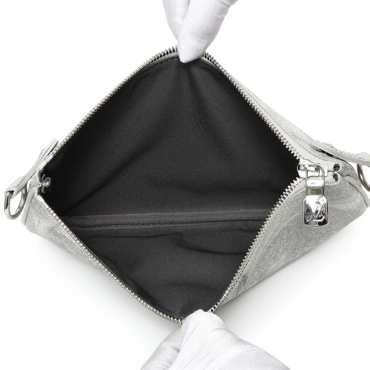 Louis Vuitton Stone Grey Damier Salt Trio Messenger Handbags Louis Vuitton