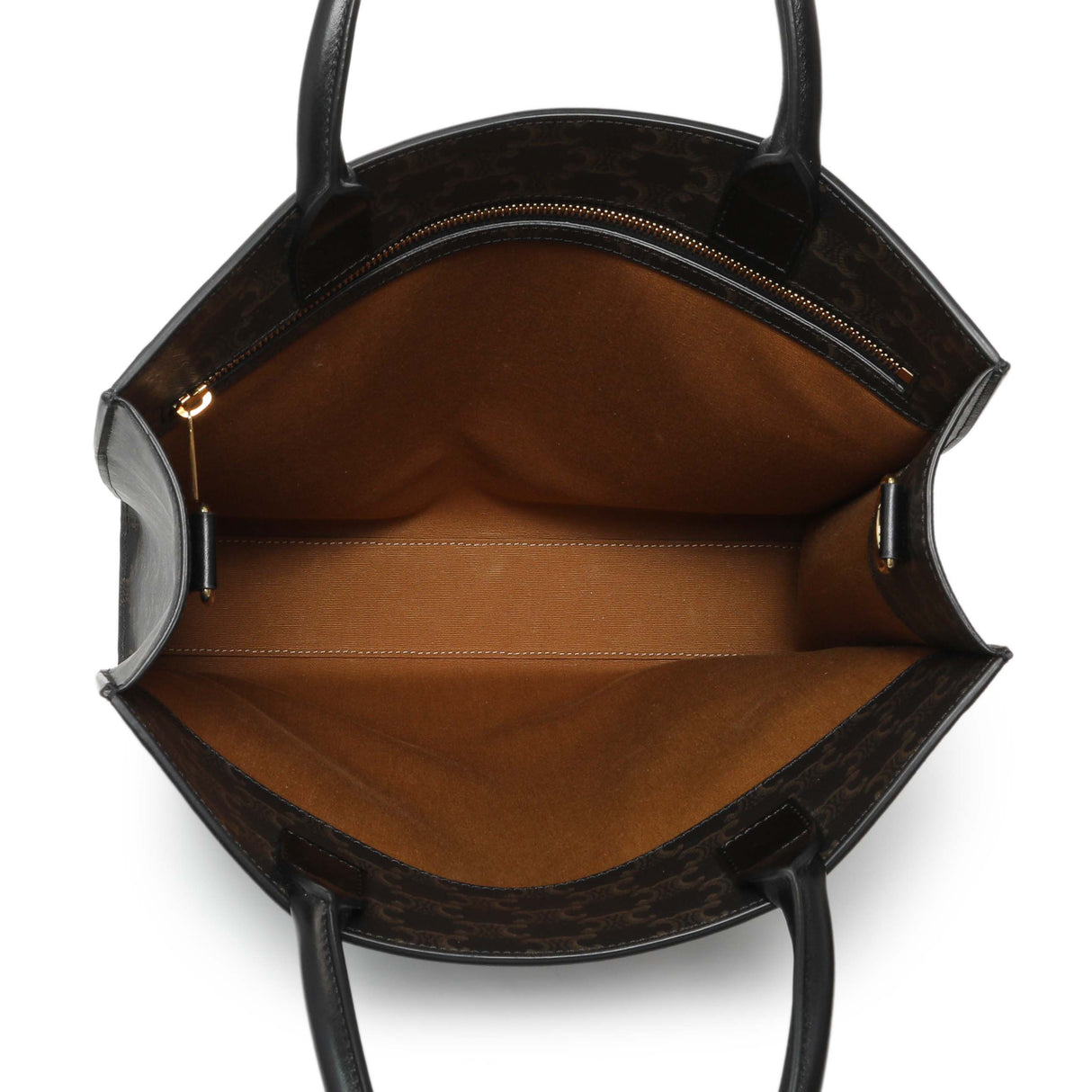 Celine Triomphe Canvas Calfskin Medium Vertical Cabas Handbags Celine