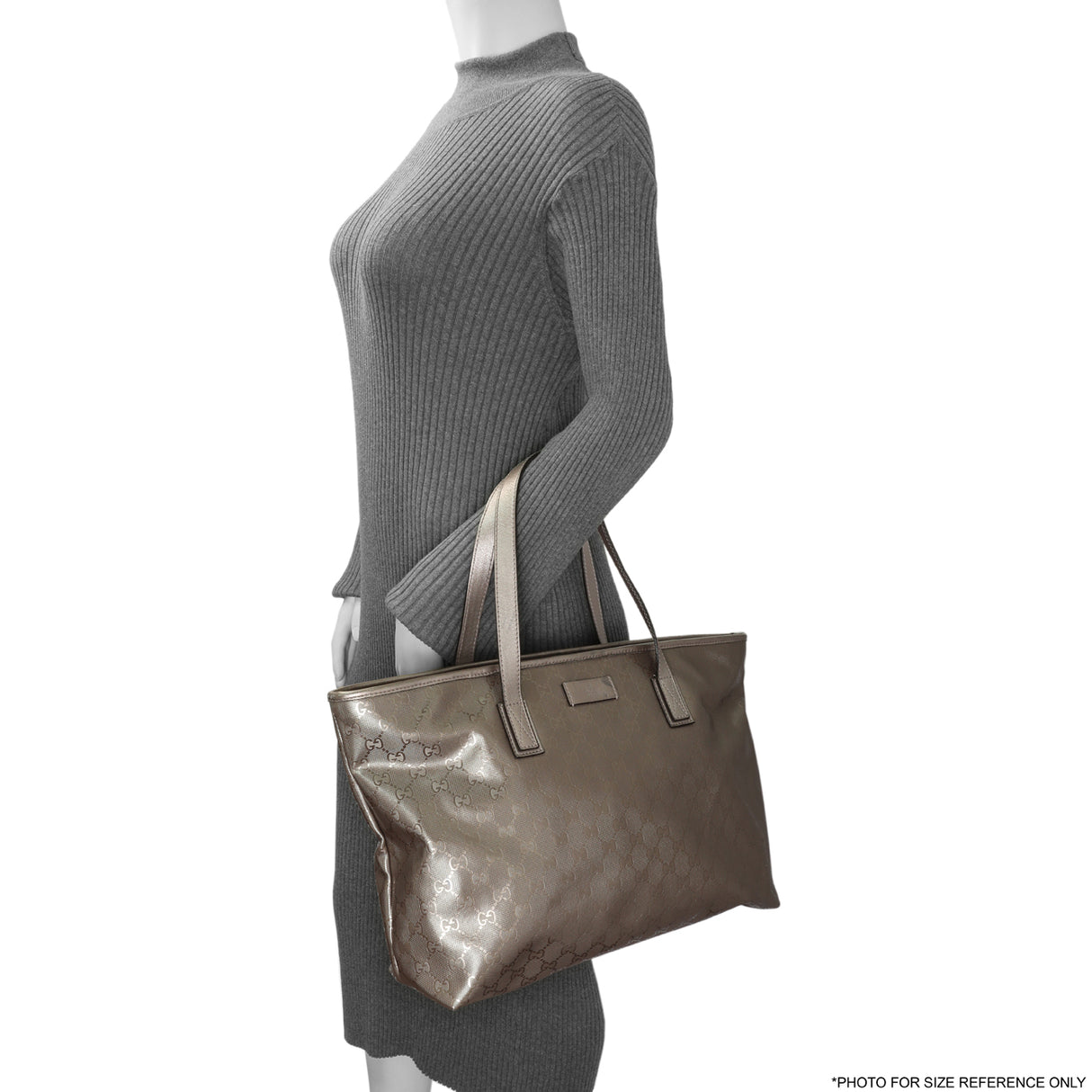 Gucci Mauve Imprime Monogram Zipped Tote Handbags Gucci