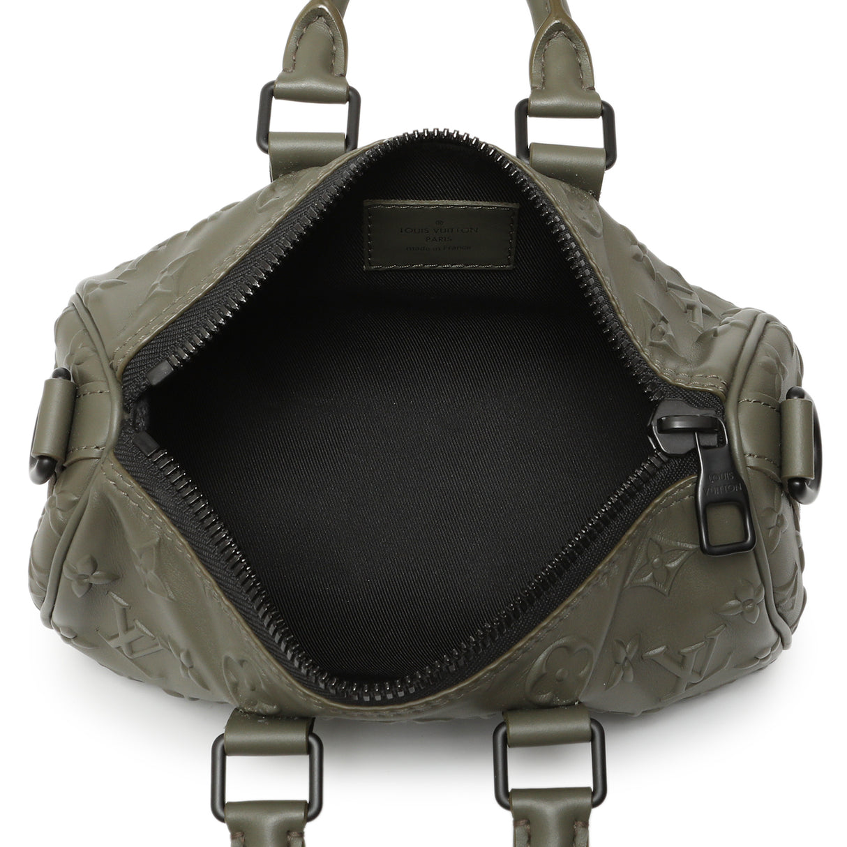 Louis Vuitton Khaki Monogram Seal Keepall XS Handbags Louis Vuitton