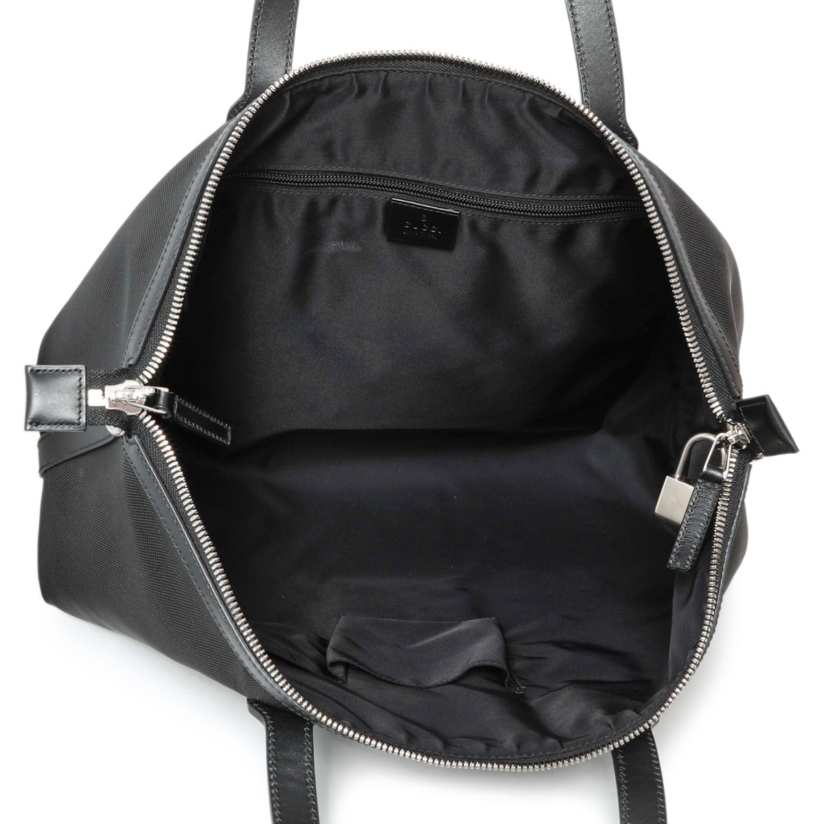 Gucci Black Techno Canvas Web Duffle Handbags Gucci