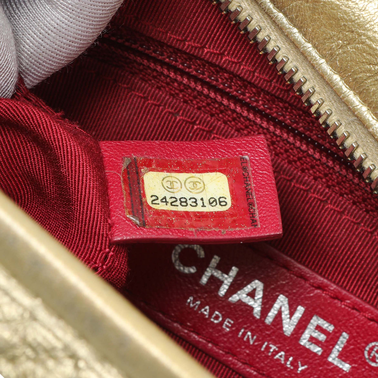 Chanel Metallic Gold Aged Calfskin Small Gabrielle Hobo Handbags Chanel