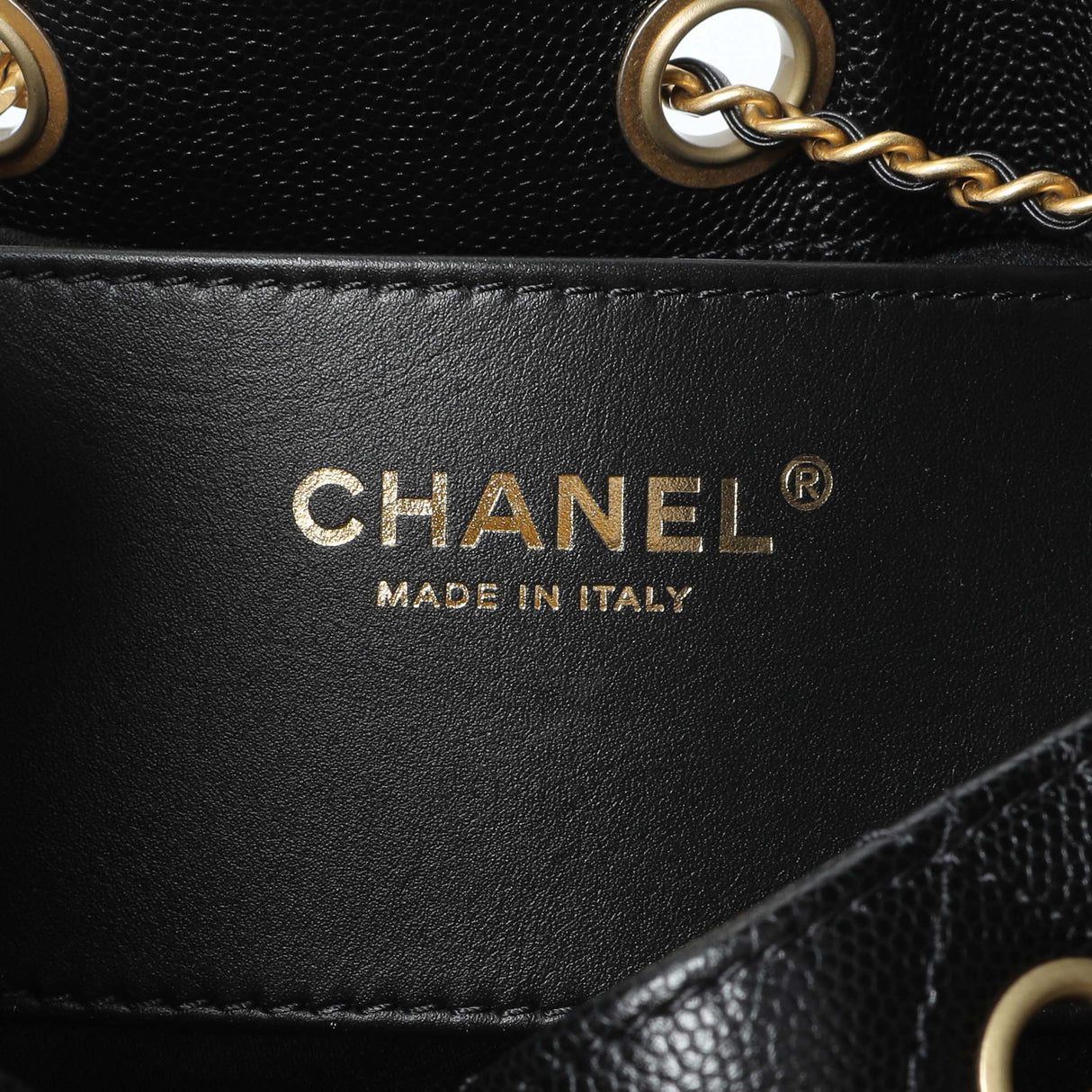 Chanel Black Caviar Quilted Small Chanel 25 Handbag