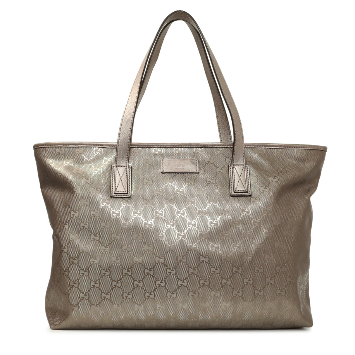 Gucci Mauve Imprime Monogram Zipped Tote Handbags Gucci