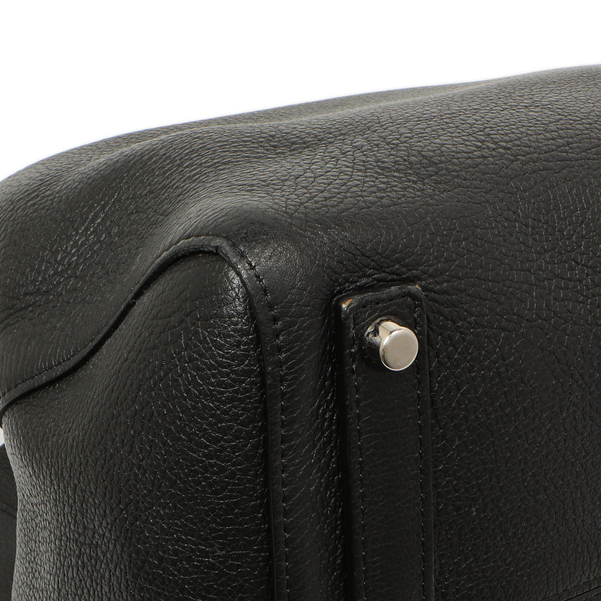 Christian Dior Black Grained Calfskin Large Open Bar Tote Handbags Christian Dior