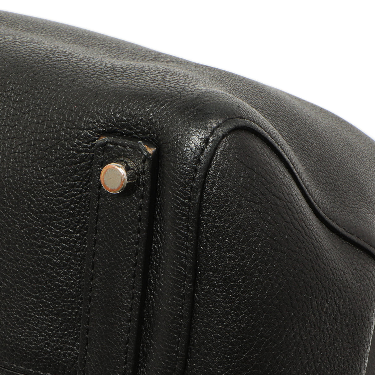 Christian Dior Black Grained Calfskin Large Open Bar Tote Handbags Christian Dior