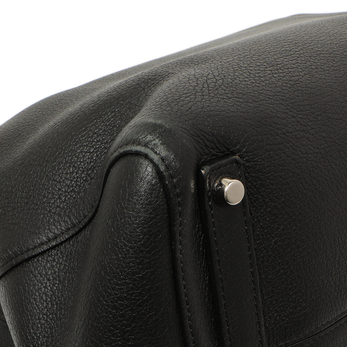 Christian Dior Black Grained Calfskin Large Open Bar Tote Handbags Christian Dior