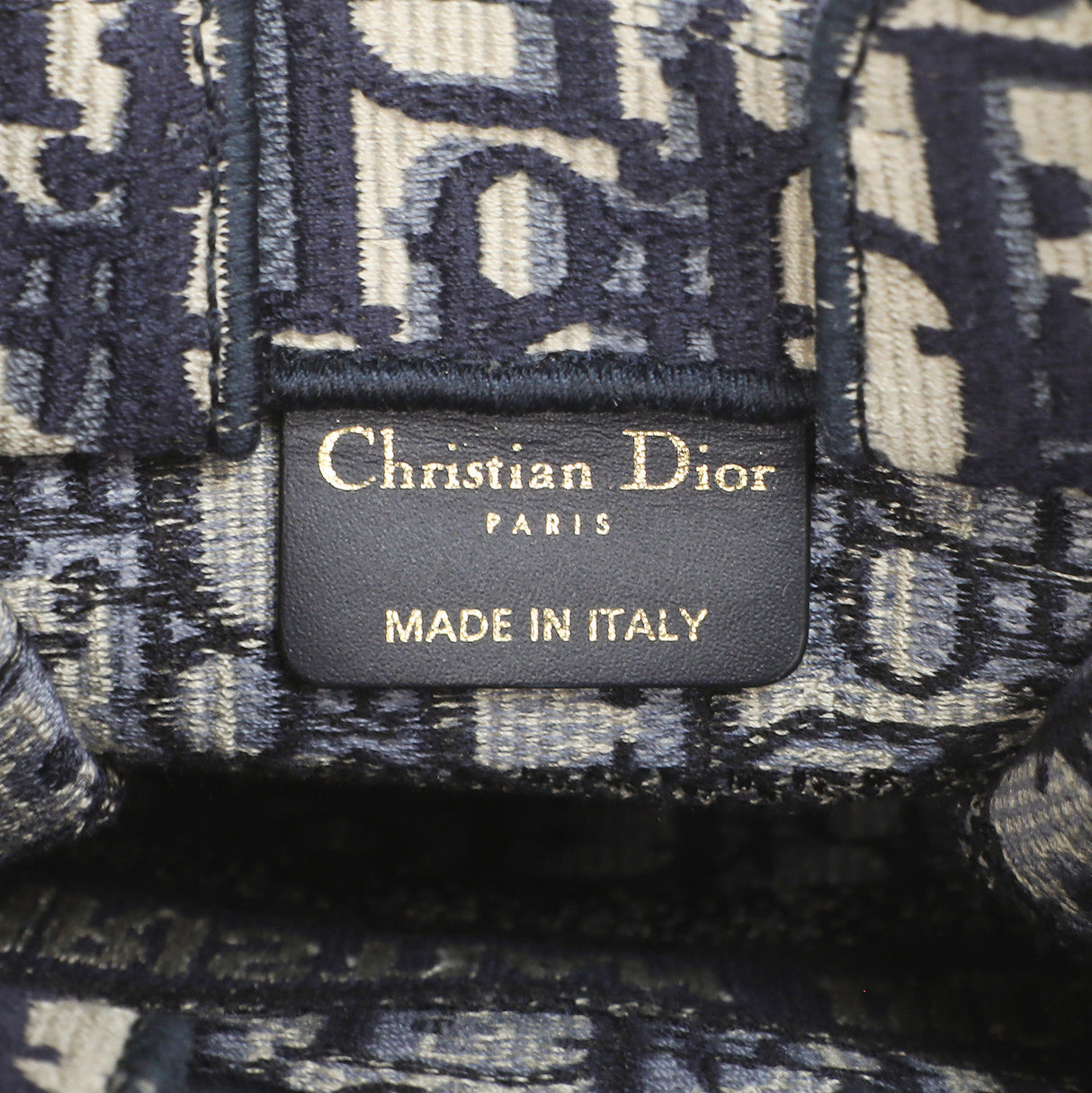 Christian Dior Blue Oblique Mini Book Tote Phone Bag Christian Dior