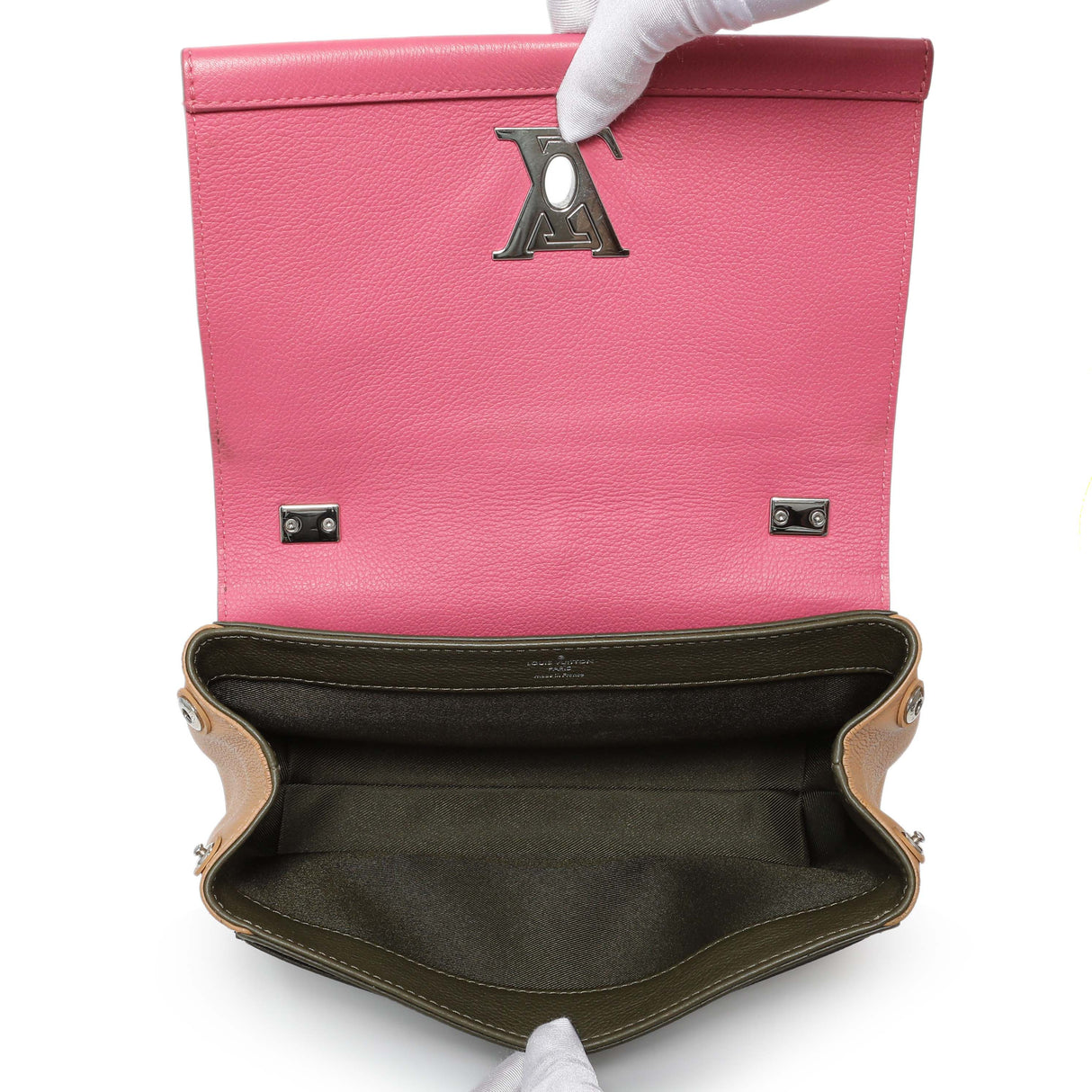 Louis Vuitton Soft Calfskin Lockme II Chain Bag BB Handbags Louis Vuitton