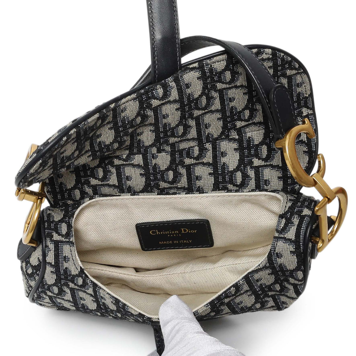 Christian Dior Oblique Mini Saddle Bag Handbags Christian Dior