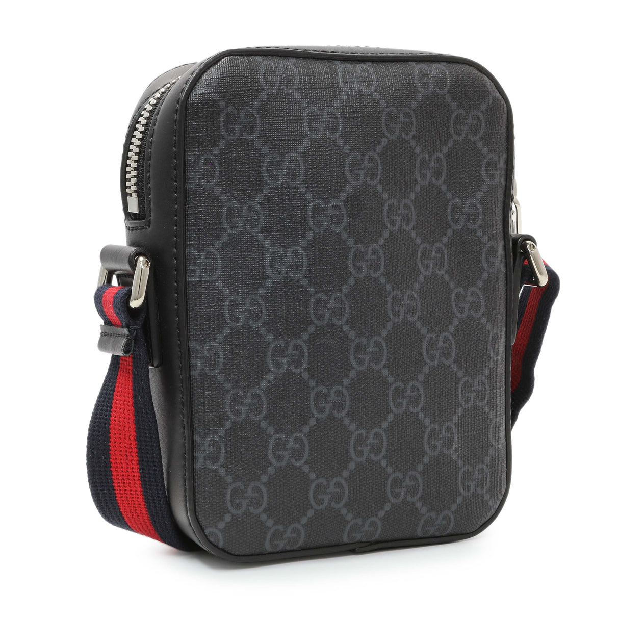 Gucci Black GG Supreme Monogram Mini Messenger Handbags Gucci