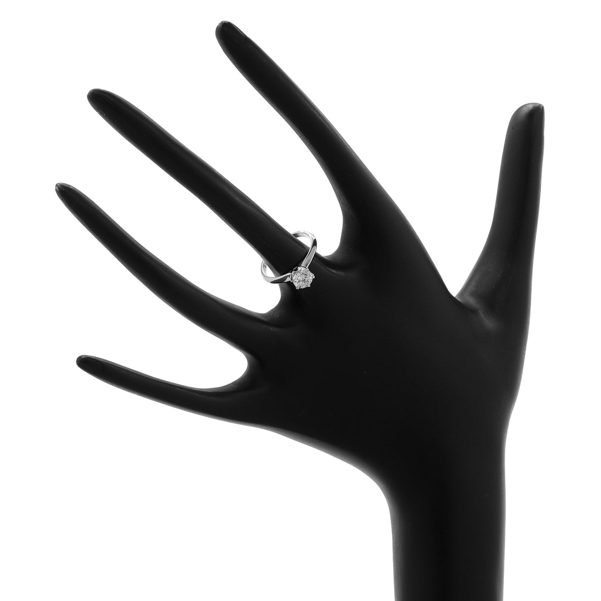 18K White Gold 0.70 Carat Diamond Solitaire Ring Fine Jewellery Modaselle