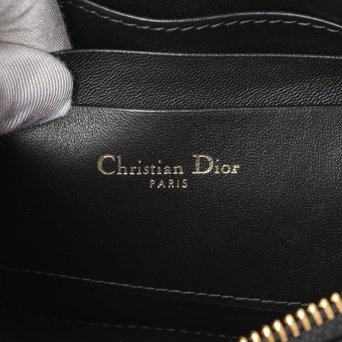 Christian Dior Black Lambskin Cannage Miss Dior Midi Mini Bag Handbags Christian Dior