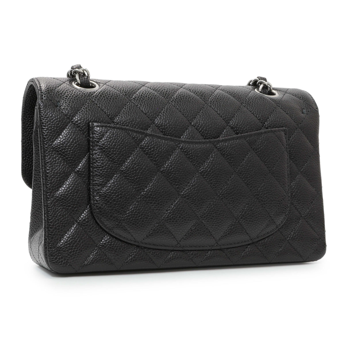 6 items Mon. July 6 ⬆️ Chanel Black Quilted Caviar Small Classic Double Flap Handbags Chanel