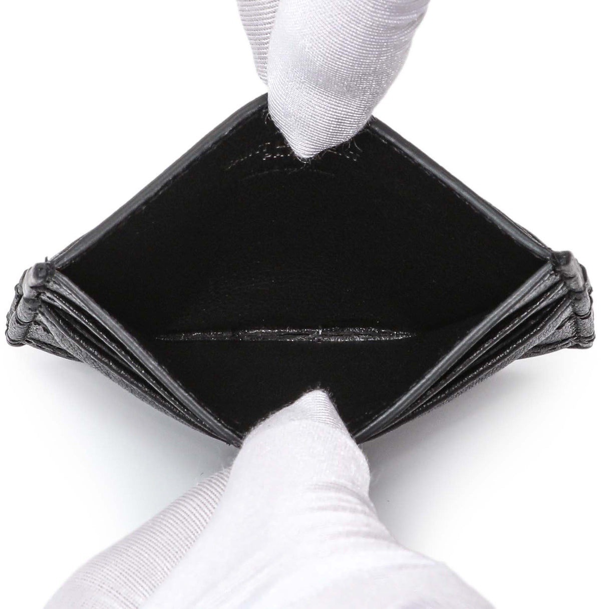 Saint Laurent Black Goatskin Credit Card Case Accessories Saint Laurent