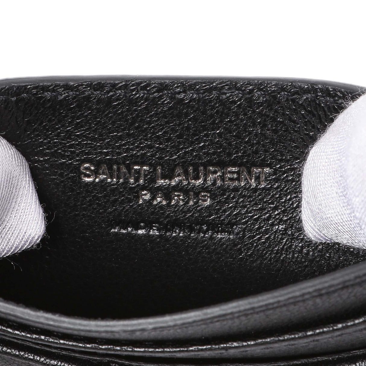 Saint Laurent Black Goatskin Credit Card Case Accessories Saint Laurent