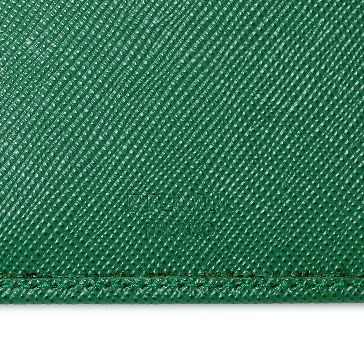 Prada Green Saffiano Bifold Wallet Accessories Prada