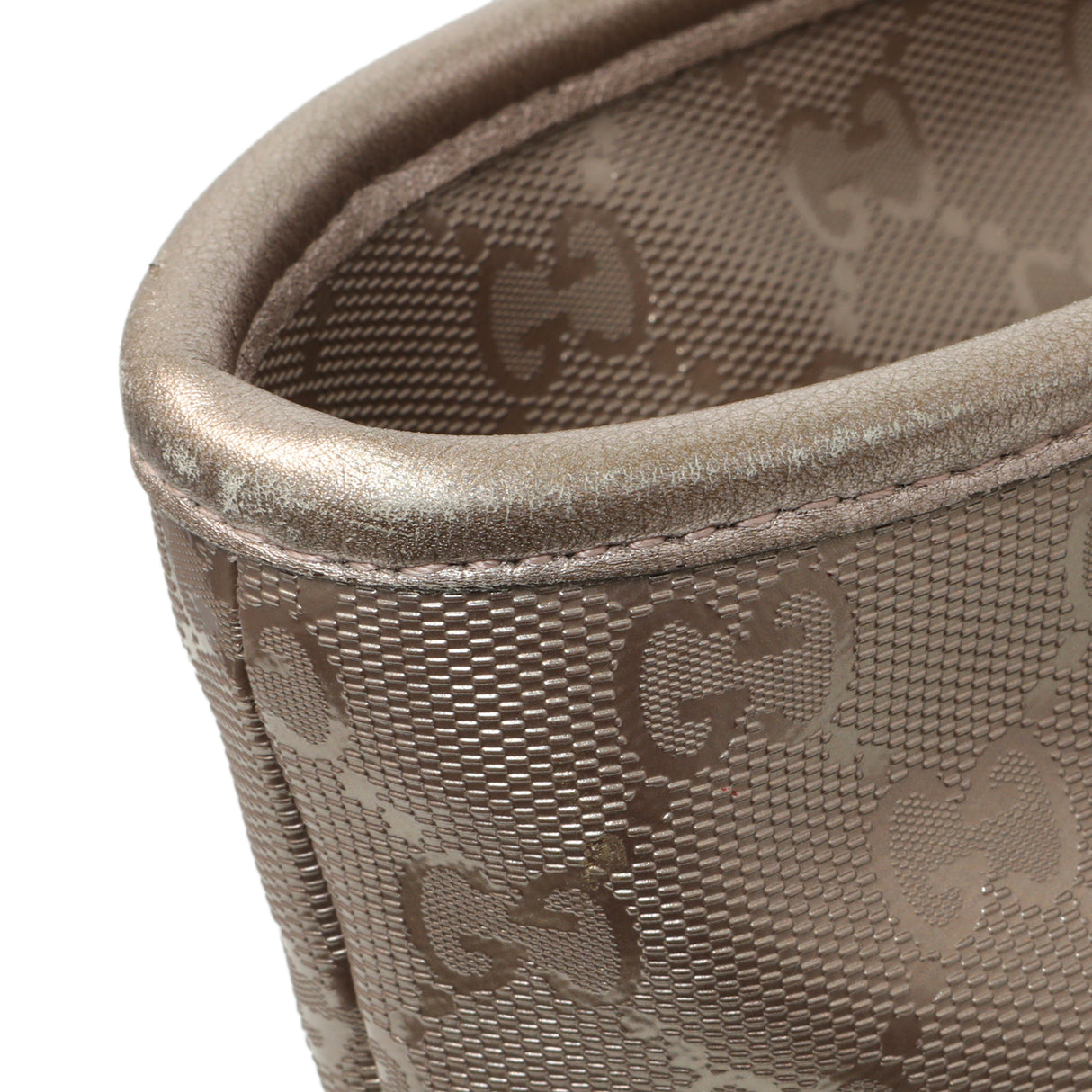 Gucci Mauve Imprime Monogram Zipped Tote Handbags Gucci