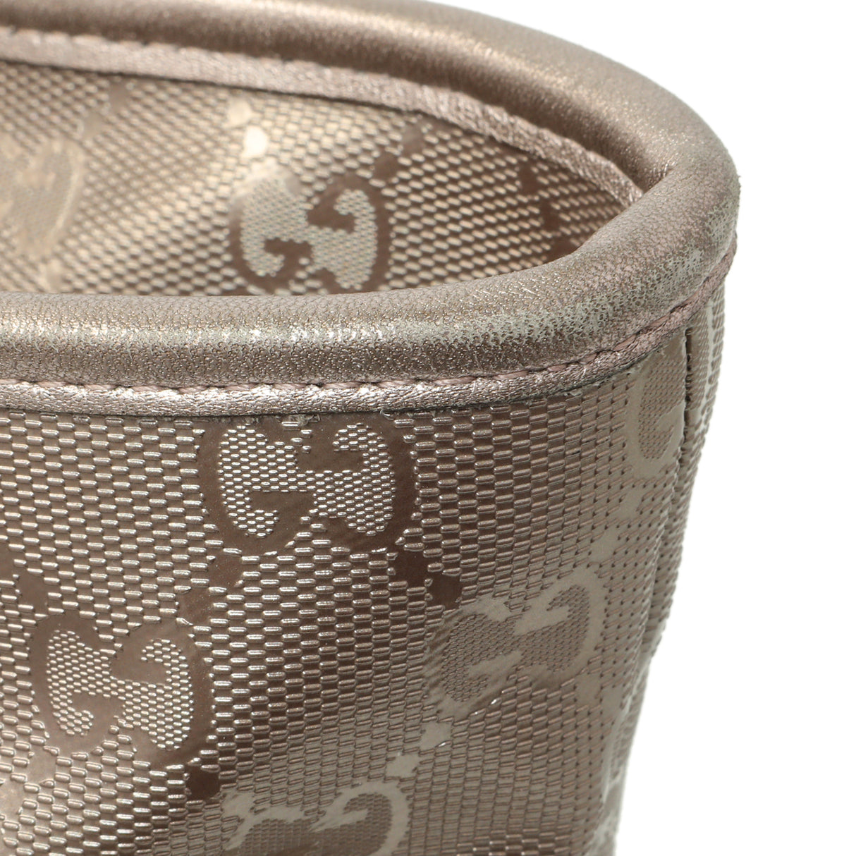 Gucci Mauve Imprime Monogram Zipped Tote Handbags Gucci