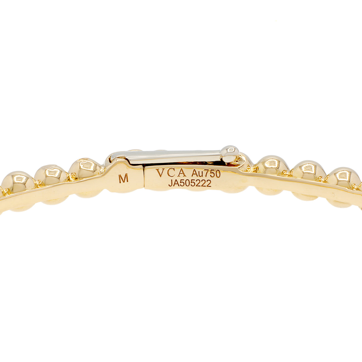 Van Cleef & Arpels 18K Yellow Gold Perlée Pearls of Gold Bracelet Designer Jewellery Van Cleef and Arpels