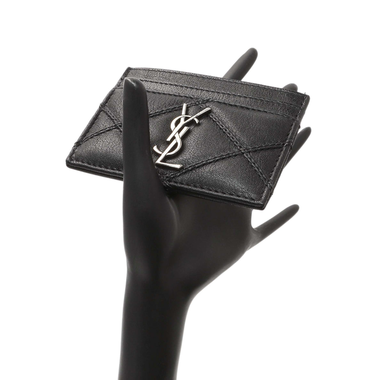 Saint Laurent Black Goatskin Credit Card Case Accessories Saint Laurent