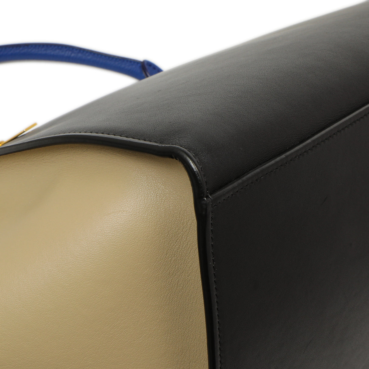 Celine Tri-Color Calfskin Medium Trapeze Handbags Celine