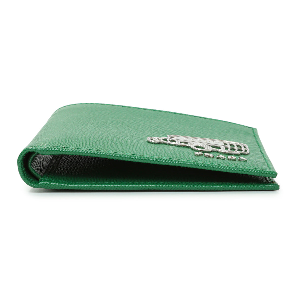 Prada Green Saffiano Bifold Wallet Accessories Prada